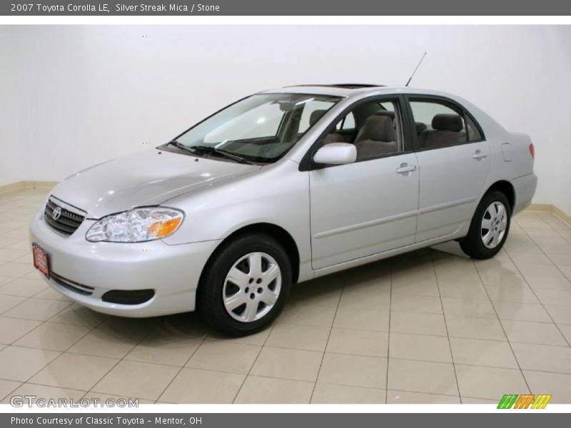 Silver Streak Mica / Stone 2007 Toyota Corolla LE