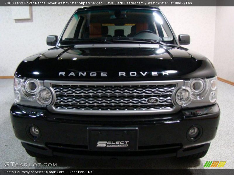 Java Black Pearlescent / Westminster Jet Black/Tan 2008 Land Rover Range Rover Westminster Supercharged