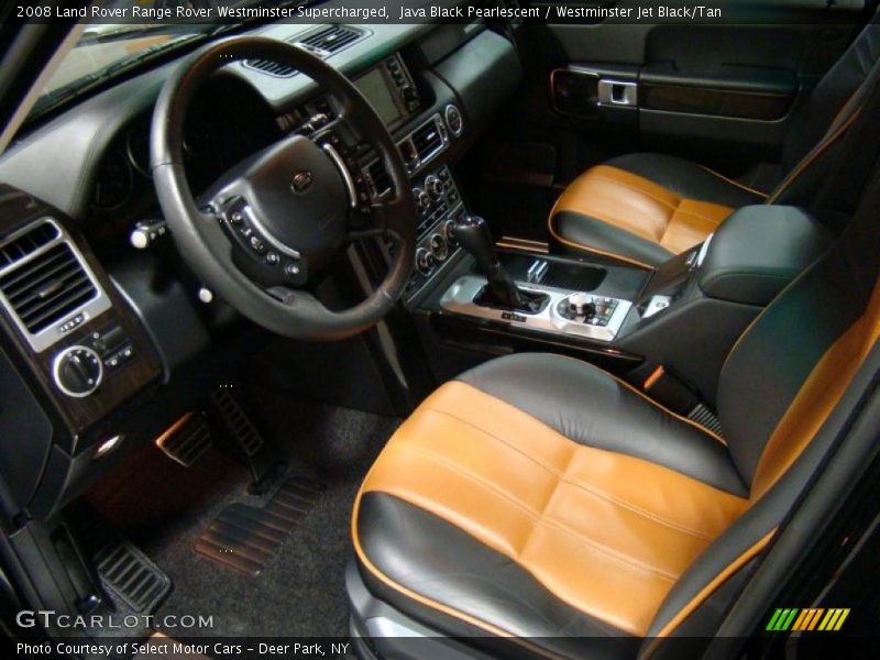 Java Black Pearlescent / Westminster Jet Black/Tan 2008 Land Rover Range Rover Westminster Supercharged