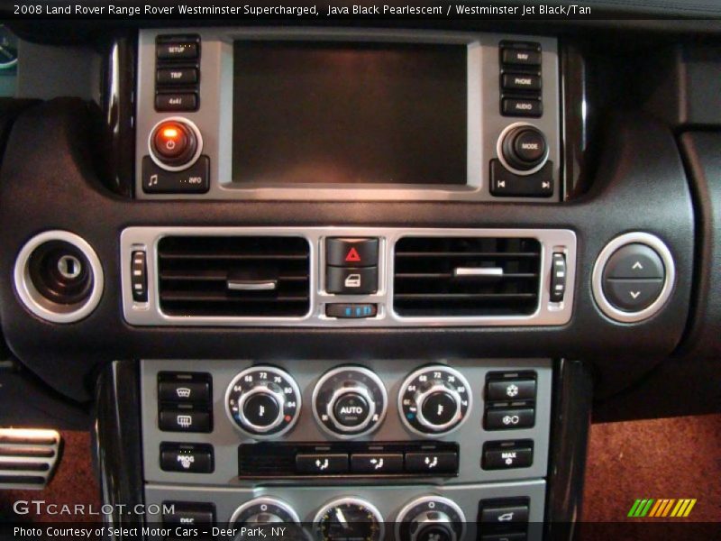 Java Black Pearlescent / Westminster Jet Black/Tan 2008 Land Rover Range Rover Westminster Supercharged