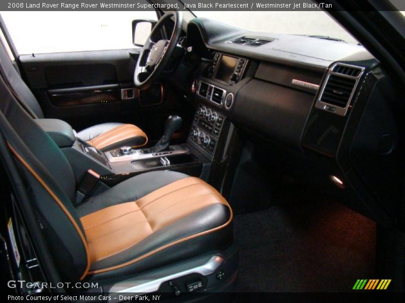 Java Black Pearlescent / Westminster Jet Black/Tan 2008 Land Rover Range Rover Westminster Supercharged