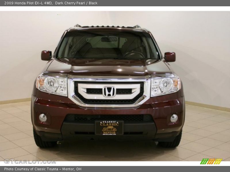 Dark Cherry Pearl / Black 2009 Honda Pilot EX-L 4WD