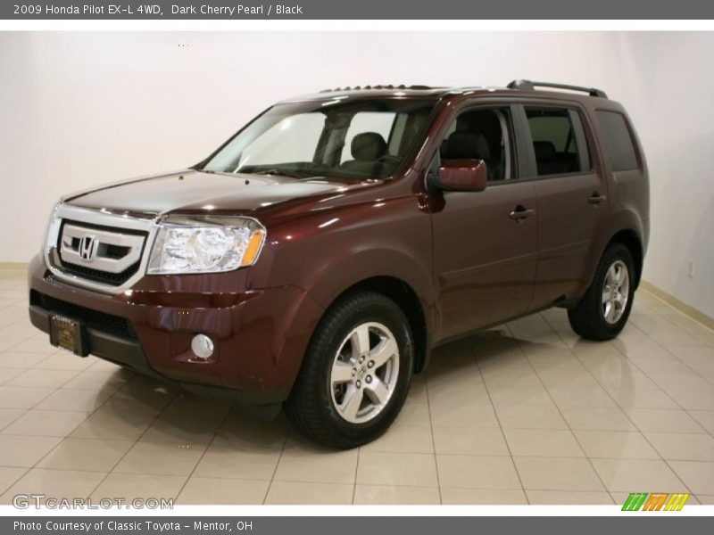 Dark Cherry Pearl / Black 2009 Honda Pilot EX-L 4WD