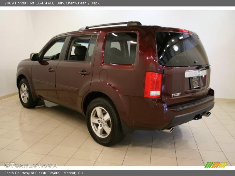 Dark Cherry Pearl / Black 2009 Honda Pilot EX-L 4WD