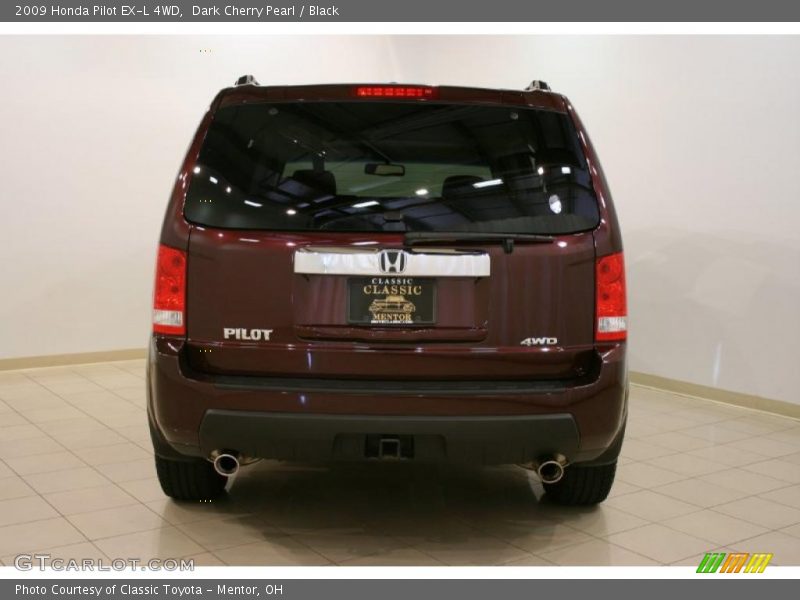 Dark Cherry Pearl / Black 2009 Honda Pilot EX-L 4WD