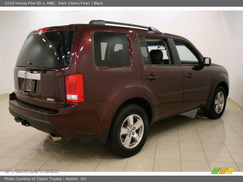 Dark Cherry Pearl / Black 2009 Honda Pilot EX-L 4WD