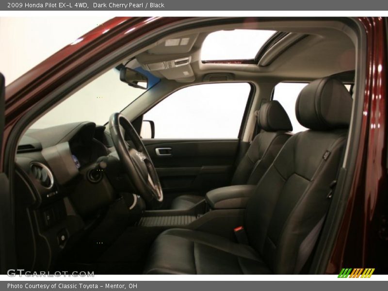 Dark Cherry Pearl / Black 2009 Honda Pilot EX-L 4WD