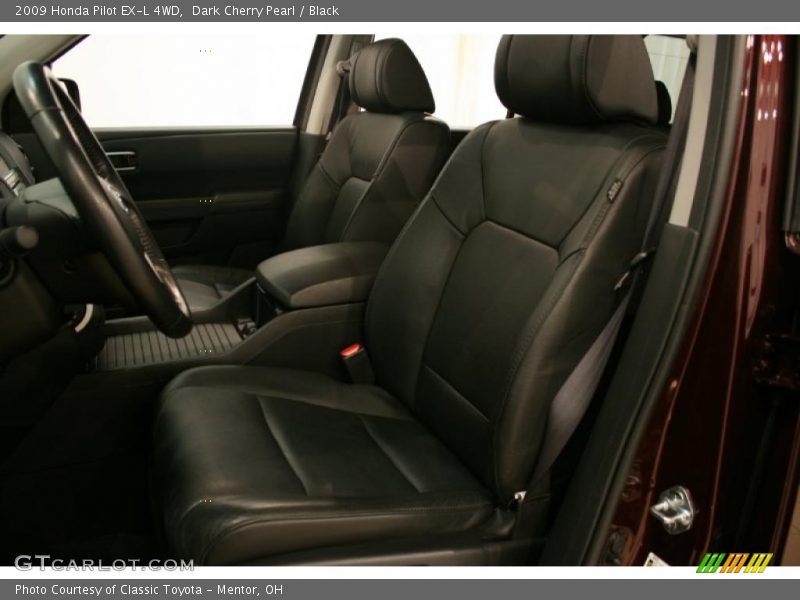 Dark Cherry Pearl / Black 2009 Honda Pilot EX-L 4WD