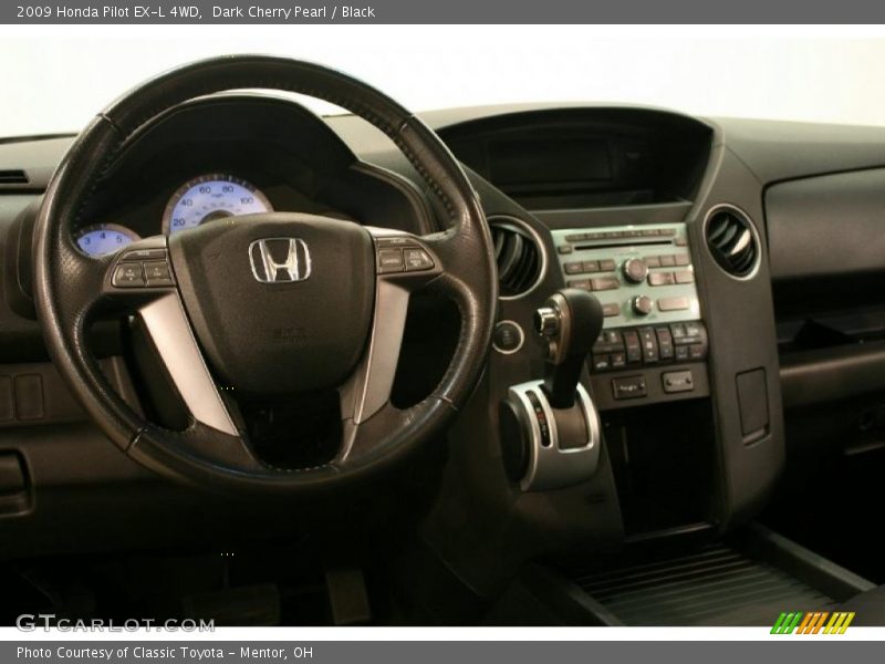 Dark Cherry Pearl / Black 2009 Honda Pilot EX-L 4WD