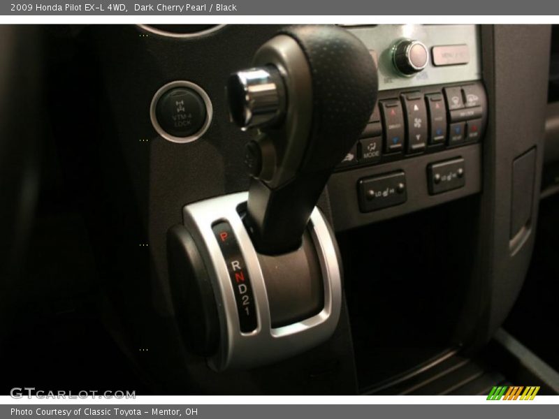Dark Cherry Pearl / Black 2009 Honda Pilot EX-L 4WD