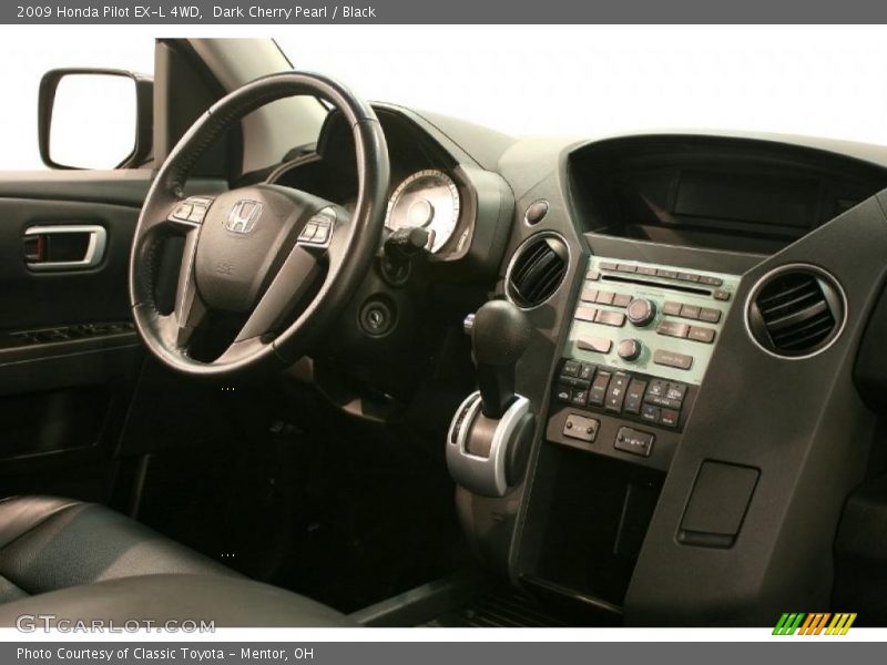 Dark Cherry Pearl / Black 2009 Honda Pilot EX-L 4WD