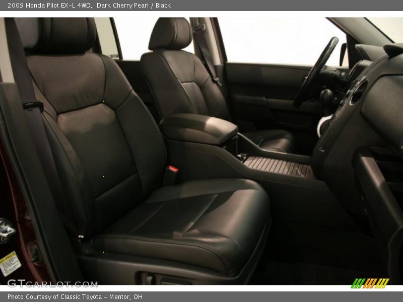 Dark Cherry Pearl / Black 2009 Honda Pilot EX-L 4WD
