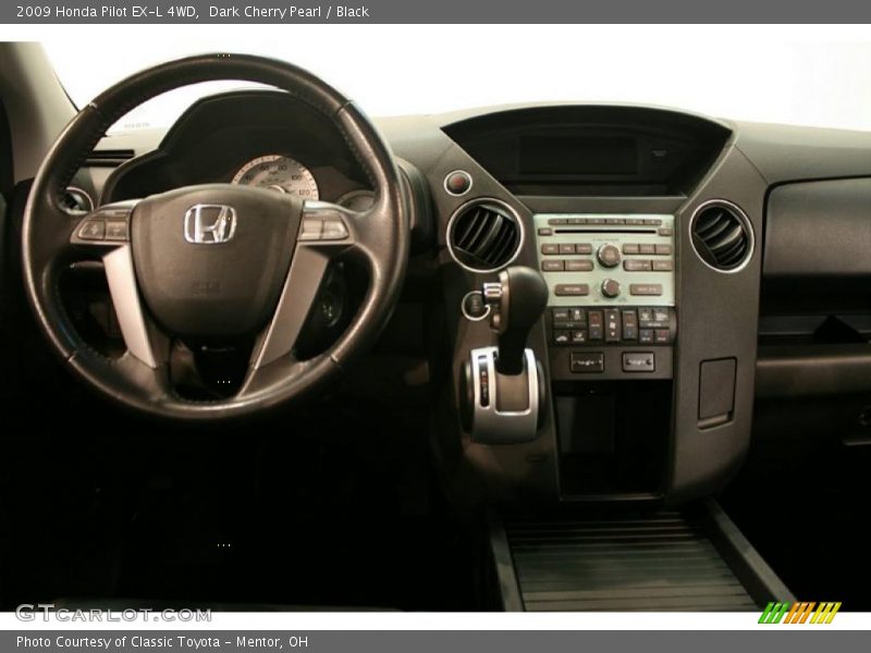 Dark Cherry Pearl / Black 2009 Honda Pilot EX-L 4WD