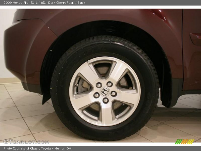 Dark Cherry Pearl / Black 2009 Honda Pilot EX-L 4WD