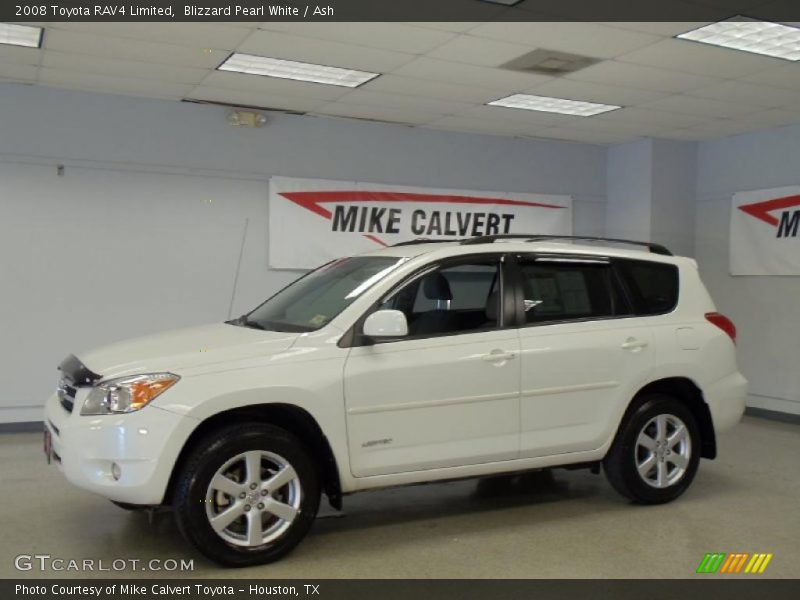 Blizzard Pearl White / Ash 2008 Toyota RAV4 Limited