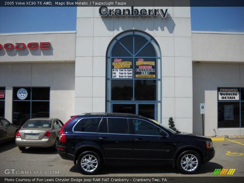 Magic Blue Metallic / Taupe/Light Taupe 2005 Volvo XC90 T6 AWD