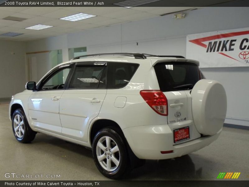 Blizzard Pearl White / Ash 2008 Toyota RAV4 Limited