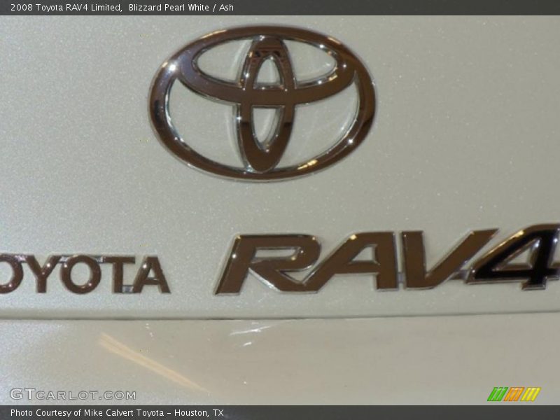 Blizzard Pearl White / Ash 2008 Toyota RAV4 Limited