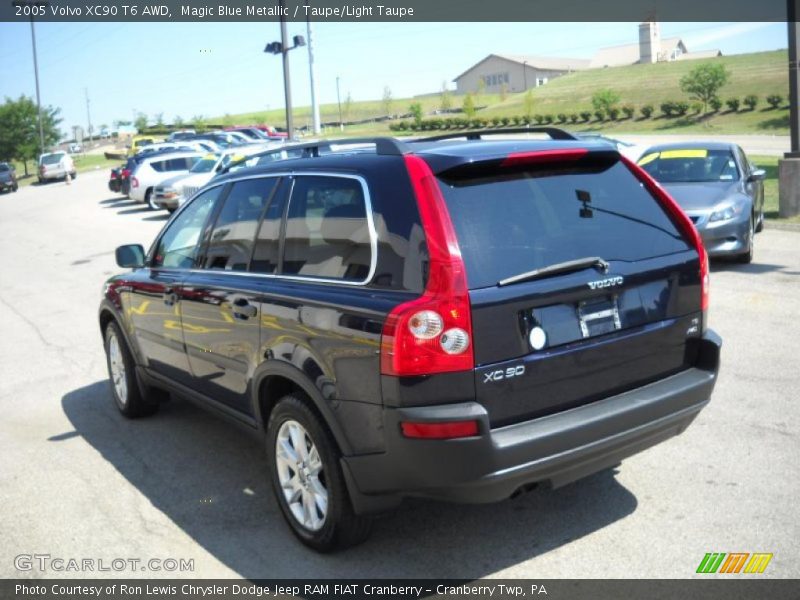 Magic Blue Metallic / Taupe/Light Taupe 2005 Volvo XC90 T6 AWD