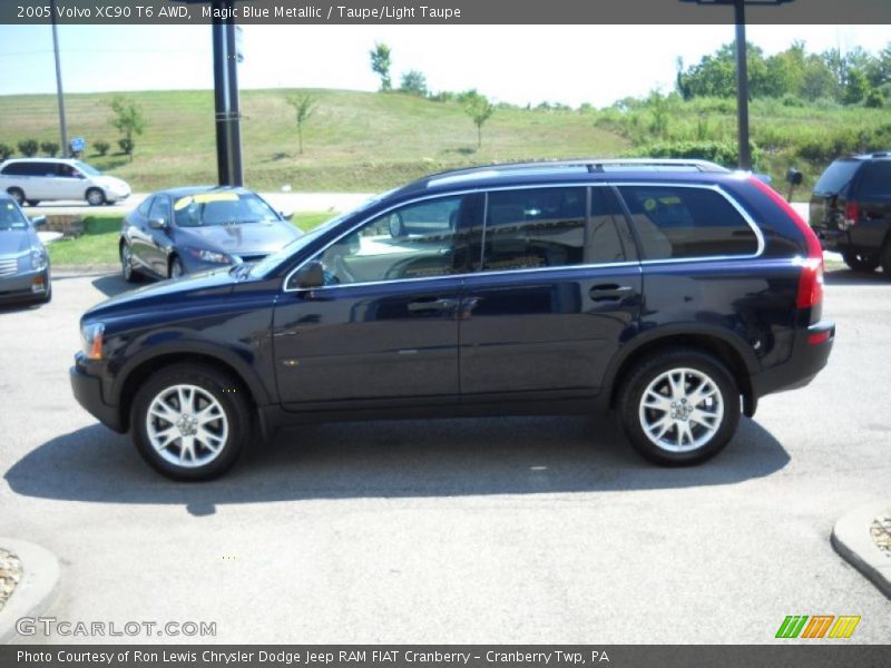 Magic Blue Metallic / Taupe/Light Taupe 2005 Volvo XC90 T6 AWD