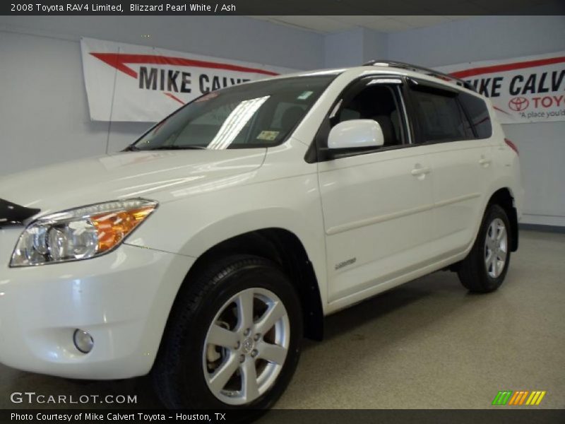 Blizzard Pearl White / Ash 2008 Toyota RAV4 Limited
