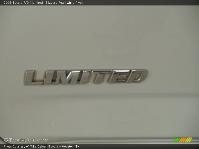 Blizzard Pearl White / Ash 2008 Toyota RAV4 Limited