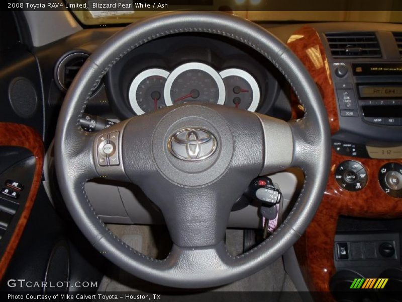 Blizzard Pearl White / Ash 2008 Toyota RAV4 Limited