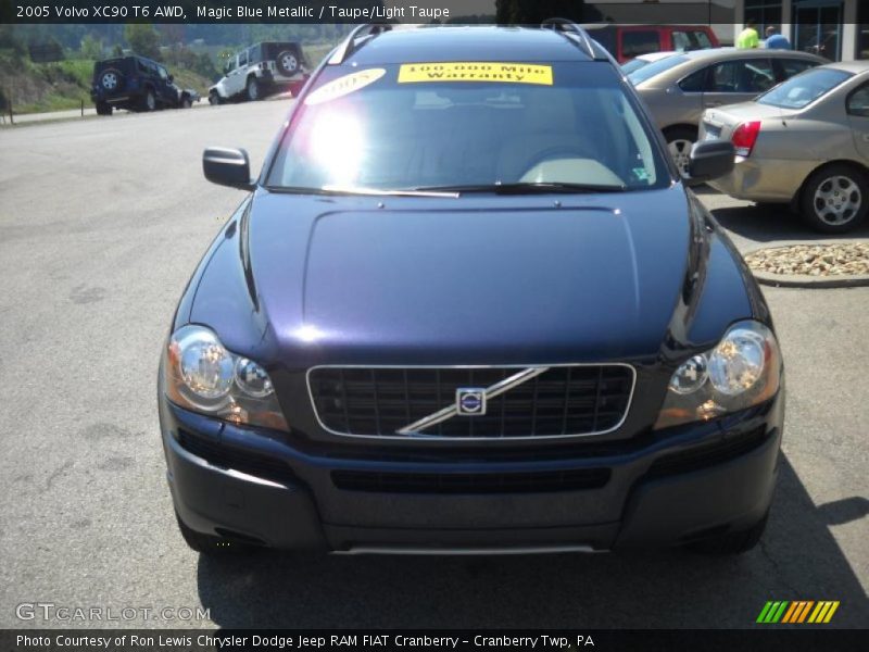 Magic Blue Metallic / Taupe/Light Taupe 2005 Volvo XC90 T6 AWD