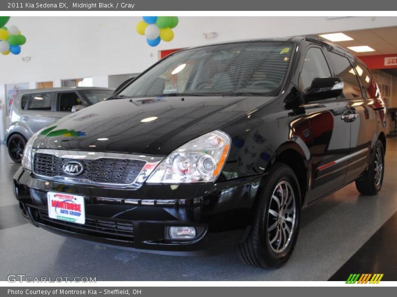 Midnight Black / Gray 2011 Kia Sedona EX