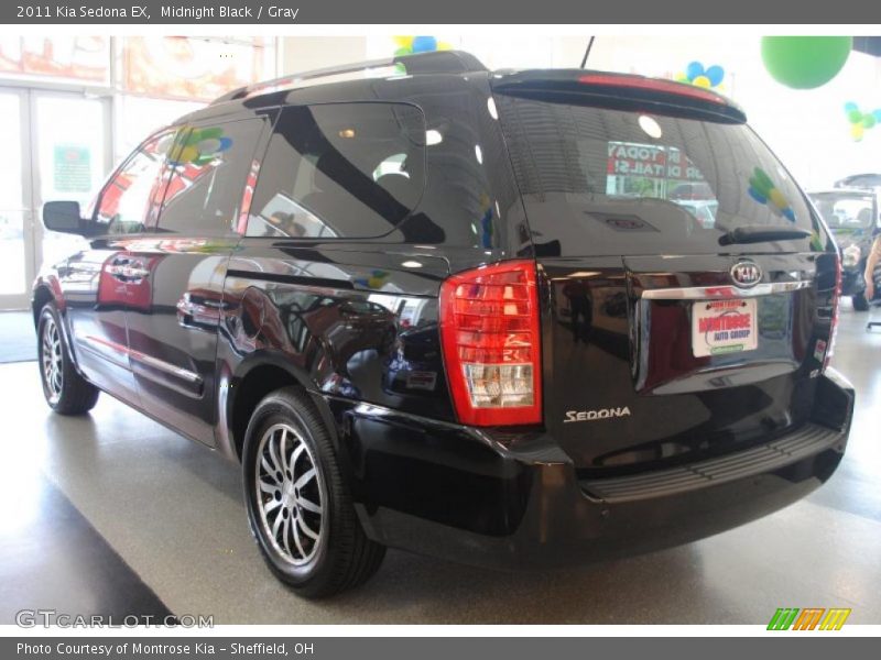 Midnight Black / Gray 2011 Kia Sedona EX
