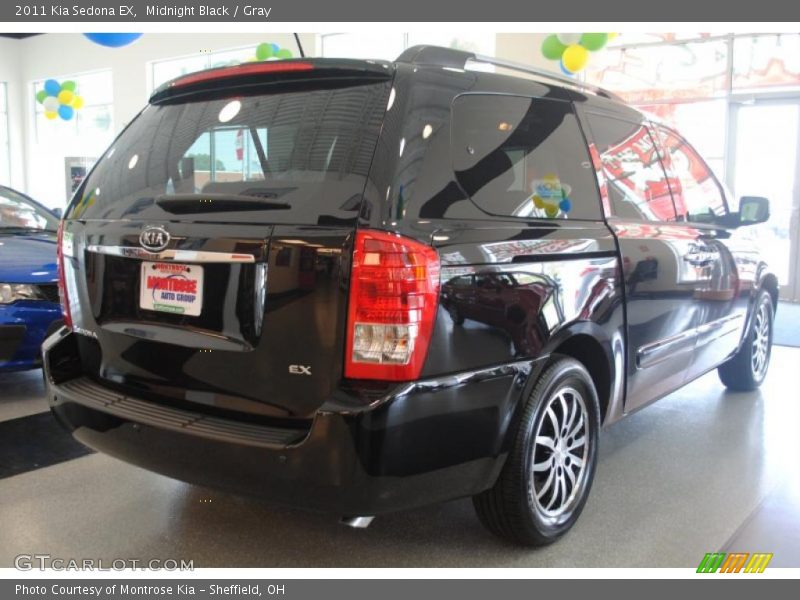 Midnight Black / Gray 2011 Kia Sedona EX