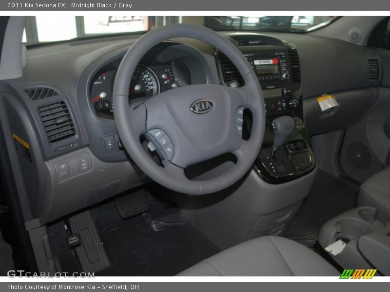 Midnight Black / Gray 2011 Kia Sedona EX