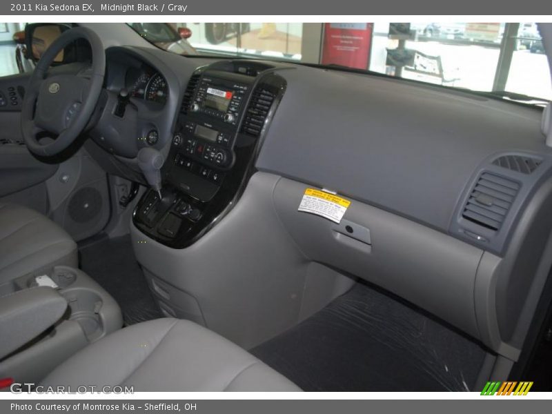 Midnight Black / Gray 2011 Kia Sedona EX