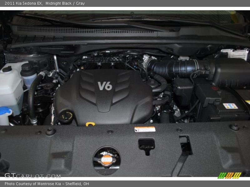 Midnight Black / Gray 2011 Kia Sedona EX