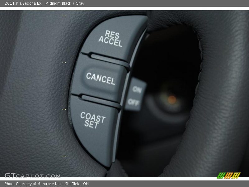 Midnight Black / Gray 2011 Kia Sedona EX