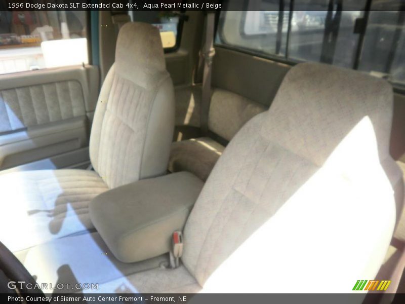 Aqua Pearl Metallic / Beige 1996 Dodge Dakota SLT Extended Cab 4x4