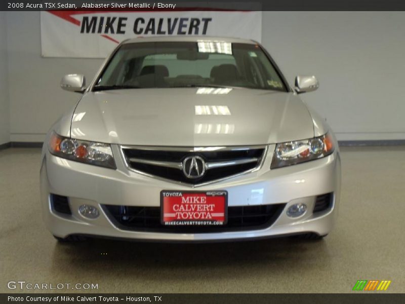 Alabaster Silver Metallic / Ebony 2008 Acura TSX Sedan