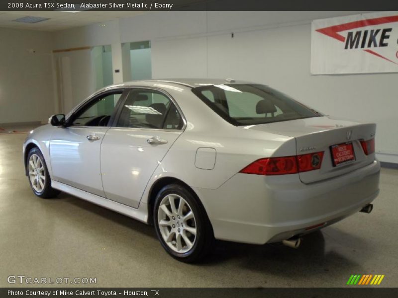 Alabaster Silver Metallic / Ebony 2008 Acura TSX Sedan
