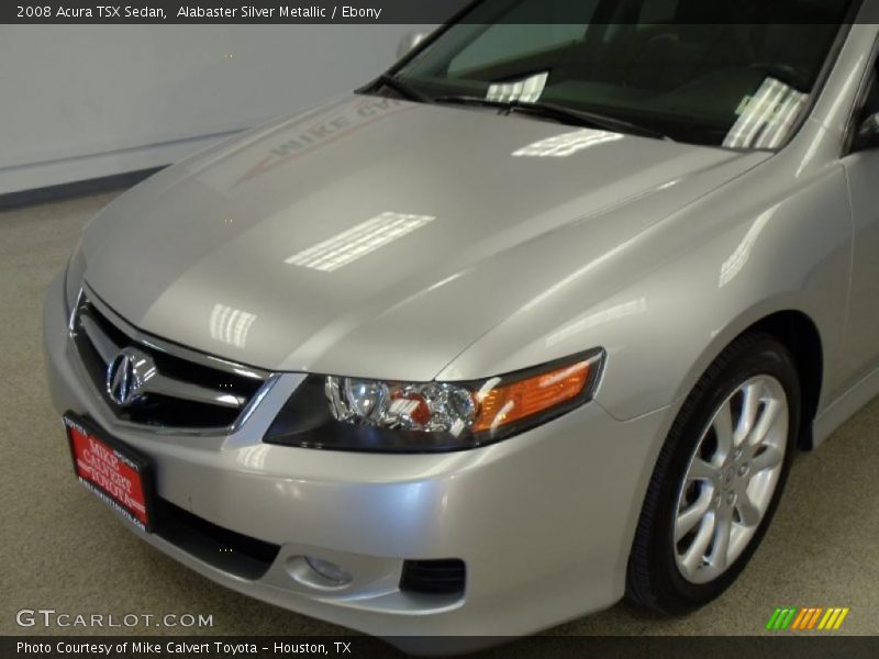 Alabaster Silver Metallic / Ebony 2008 Acura TSX Sedan