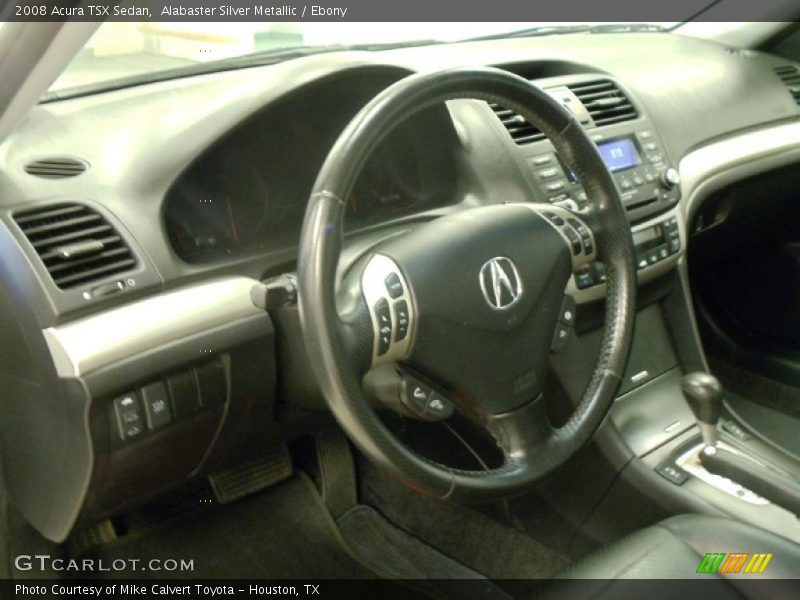 Alabaster Silver Metallic / Ebony 2008 Acura TSX Sedan