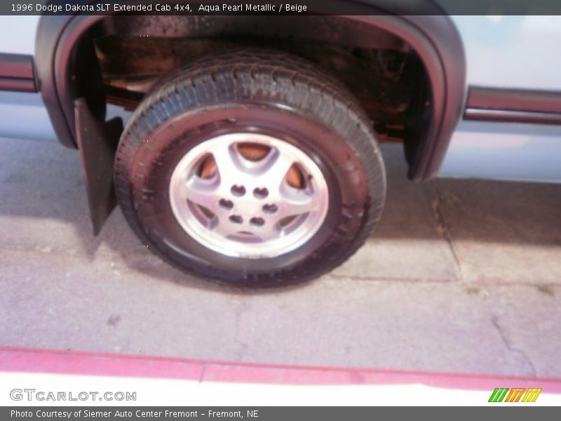 Aqua Pearl Metallic / Beige 1996 Dodge Dakota SLT Extended Cab 4x4