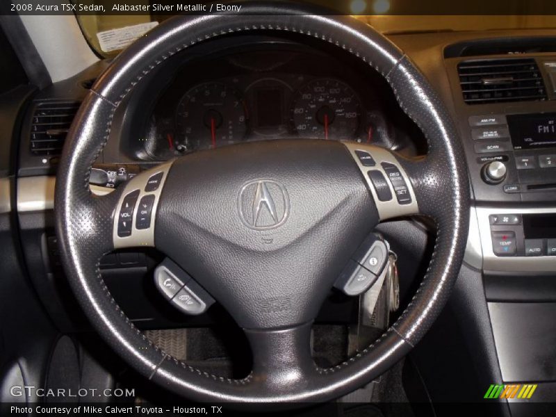 Alabaster Silver Metallic / Ebony 2008 Acura TSX Sedan