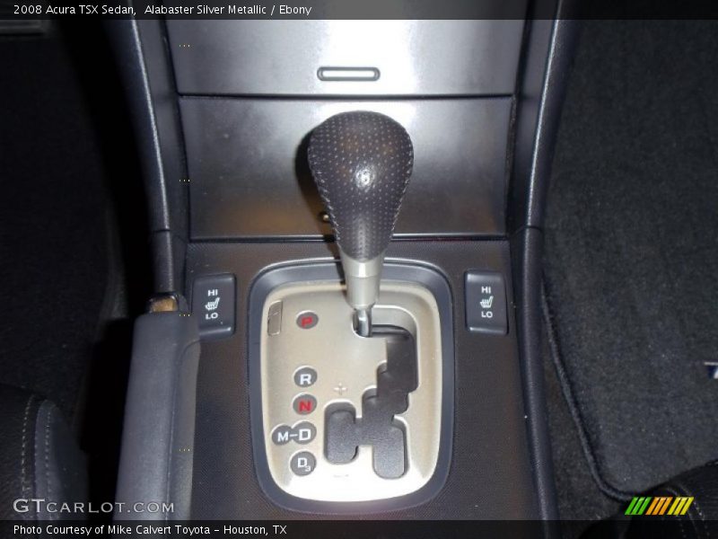 Alabaster Silver Metallic / Ebony 2008 Acura TSX Sedan