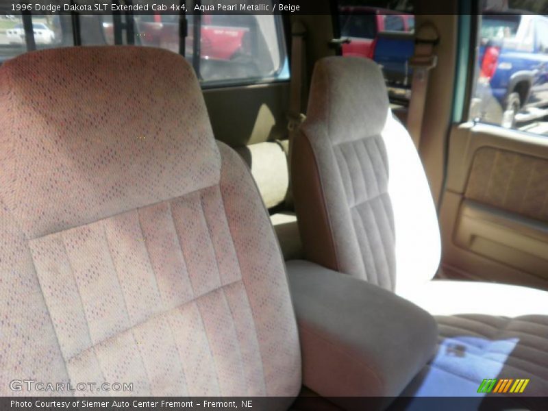 Aqua Pearl Metallic / Beige 1996 Dodge Dakota SLT Extended Cab 4x4