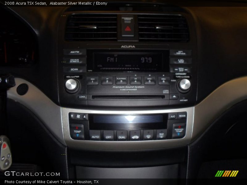 Alabaster Silver Metallic / Ebony 2008 Acura TSX Sedan