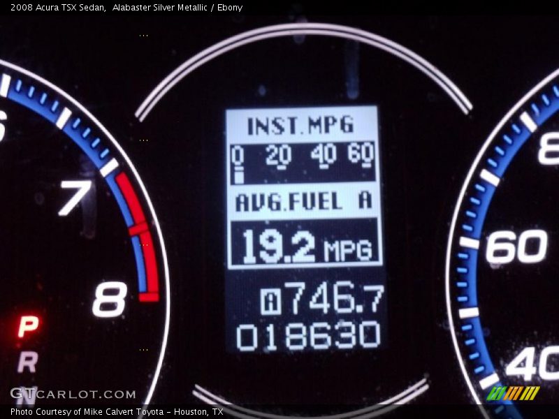 Alabaster Silver Metallic / Ebony 2008 Acura TSX Sedan