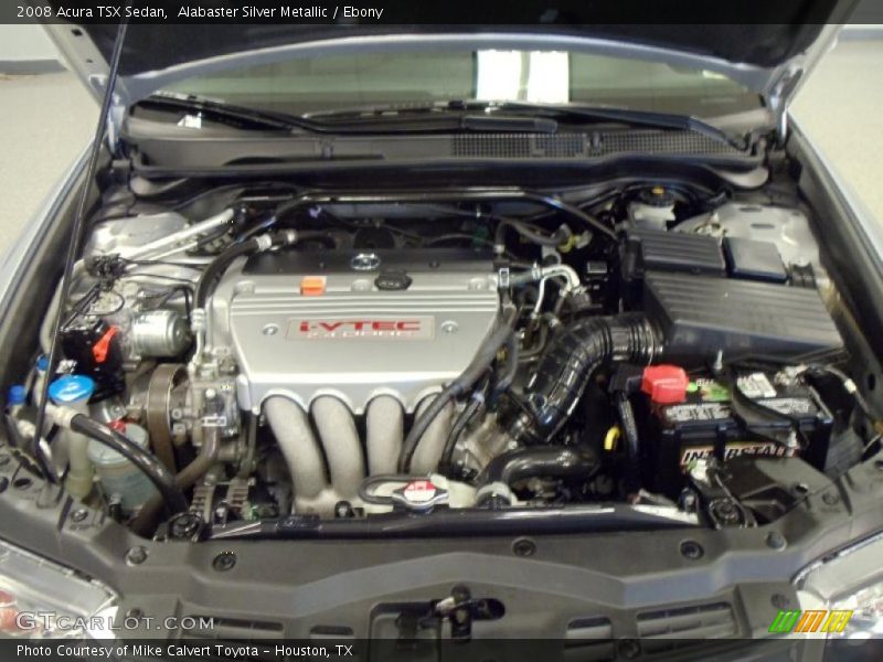 Alabaster Silver Metallic / Ebony 2008 Acura TSX Sedan