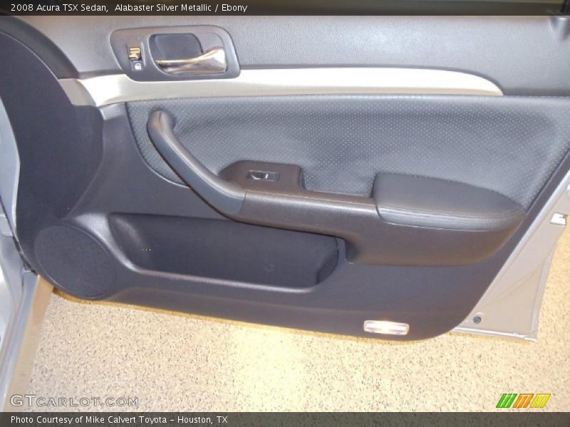 Alabaster Silver Metallic / Ebony 2008 Acura TSX Sedan
