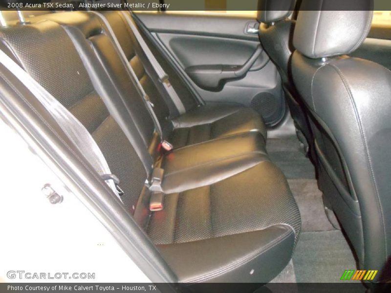 Alabaster Silver Metallic / Ebony 2008 Acura TSX Sedan
