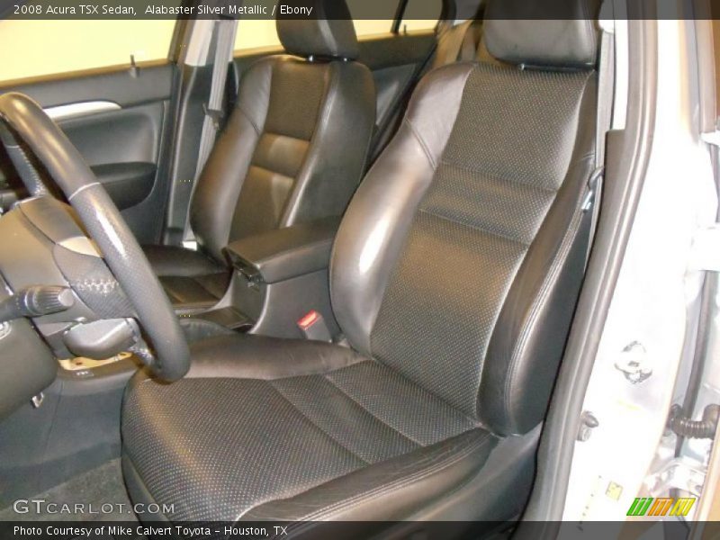 Alabaster Silver Metallic / Ebony 2008 Acura TSX Sedan